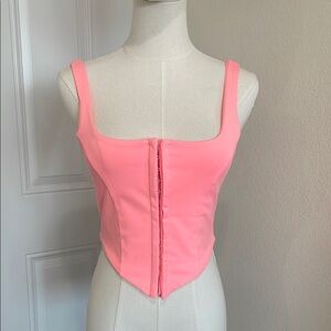 Pink Corset Top - Size Small